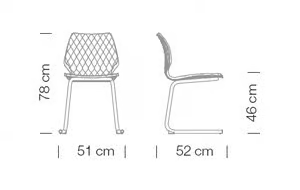 UNI 565 - Cantilever polypropylene chair by Et al. - view 3